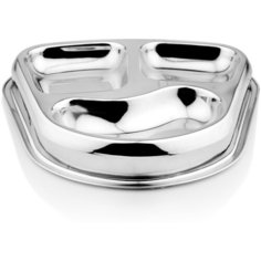 Миска Lilli Pet METAL STAR тройная для животных, 28х24х3,5см