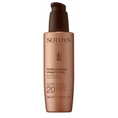 Sothys, Молочко с SPF20 для лица и тела Protective Fluid Face And Body SPF20 Moderate Protection UVA UVB 150 мл.