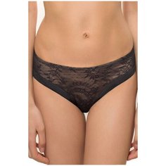 Coquette Revue Трусы Secret слипы средней посадки с эластичным кружевом, размер 46, black with nude