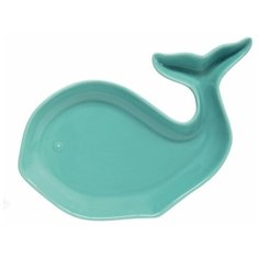 Тарелка "Кит" коллекции "Sea friend", зеленый Easy Life