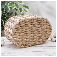 Корзина для хранения Доляна плетеная, "Айка", 19*11*10 см (5075257)