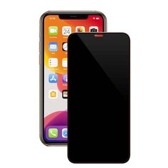 Защитное стекло 3D Privacy Анти шпион iPhone 11 / XR полная проклейка, 0.3 мм, черная рамка Deppa