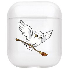 Чехол TPU для AirPods 1 / 2, эйрподсы, эйр подс, лицензия Harry Potter, Owl Гарри Поттер Deppa