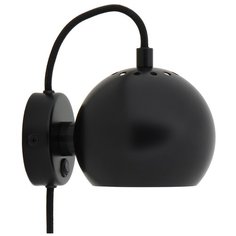 Лампа настенная Ball, ?12 см, черная матовая Frandsen