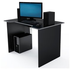 Стол Компьютерный Jedi 1100 Черный/Серый Дизайн Фабрика