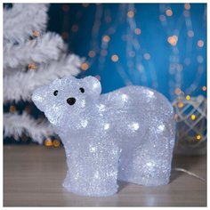 Фигурка Luazon Lighting Медведь 25 см белый