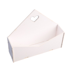 Ящик Дарим красиво Конверт Доброе Сердце 21x6x18 см белый