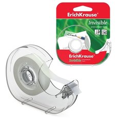 Клейкая лента в диспенсере ErichKrause Invisible, 12ммх20м (в коробке по 24 шт.)
