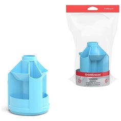 Подставка настольная пластиковая вращающаяся ErichKrause Mini Desk, Pastel, голубой