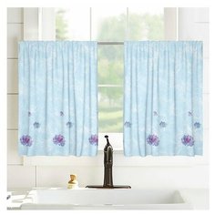 Шторы-кафе 17721, 100*60 см, 2 шт. Сирень