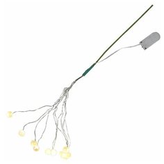 Гирлянда светодиодная BOUQUET DEW DROP, на батарейках, 10 LED ламп, цвет - теплый белый, 728-33 Star Trading