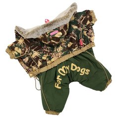 FOR MY DOGS комбинезон для собак Камуфляж зеленый для мальчиков FW528-2018 M (16)