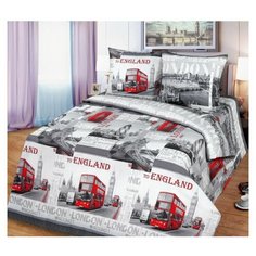 Комплект постельного белья Миланика "Лондон", 2-спальный, бязь 100% хлопок Milanika