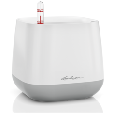 Кашпо Юла бел/серый Lechuza