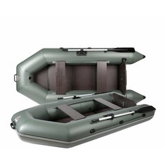 Моторная лодка YUKONA 280 TL со складным фанерным пайолом серая