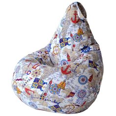 MyPuff кресло-мешок Карта Компакт бежевый