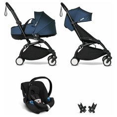 YOYO2 BABYZEN Коляска 3 в 1 с люлькой Bassinet, AirFrance,Черная рама