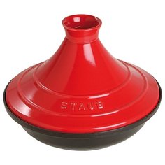 Тажин чугунный с керамическим куполом цвет вишневый, диаметр 28 см, Staub, 1302806