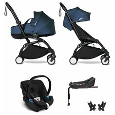 YOYO2 BABYZEN Коляска 4 в 1 с люлькой Bassinet, AirFrance,Черная рама
