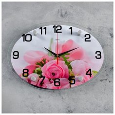 Часы настенные Рубин серия: Цветы, "Нежность", 24*34 см
