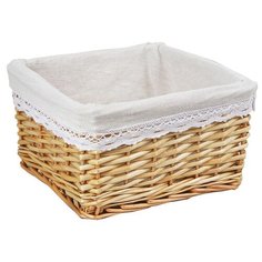 Доляна Корзина для хранения Мэгги, 24 х 24 х 13 см коричневый