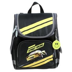 Calligrata Ранец Стандарт Мишутка Street racing (4650357), черный/желтый