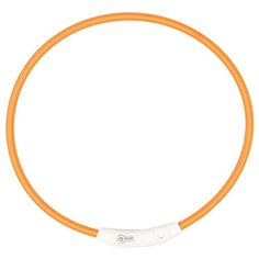 Ошейник для собак нейлоновый DUVO+ , светящийся, оранжевый, 45см (Бельгия)