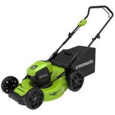 Газонокосилка аккумуляторная Greenworks GD40LM46HP, 40V, 46 см, бесщеточная, c 1хАКБ 4 А.ч и ЗУ
