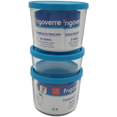 Набор стеклянных контейнеров 3 шт Frigoverre Bormioli Rocco (2000633028363)