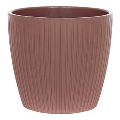 Кашпо Santino с дренажной системой полива Эви VipSet, 17.5 х 15.5 см инжир