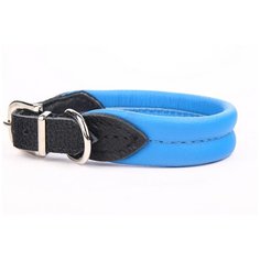 Ошейник для собак ZOOLESZCZ "Soft", голубой, 55х3см