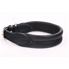 Ошейник для собак ZOOLESZCZ "Soft", черный, 65х3см