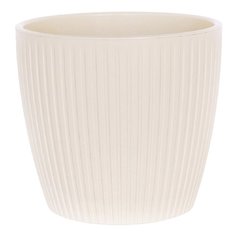 Кашпо Santino с дренажной системой полива Эви VipSet, 17.5 х 15.5 см белый