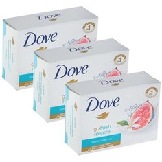 Крем-мыло Dove "Go Fresh Restore" Инжир и лепестки апельсина, 135г (Набор 3 шт.)