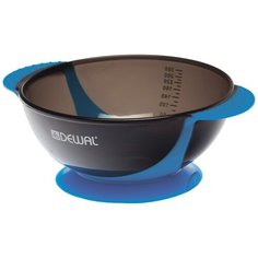 DEWAL Чаша для краски с прорезиненной вставкой T-18 300 мл синий