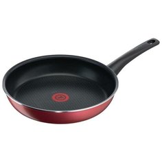 Сковорода Tefal Elegance Red, 28 см, черный/красный