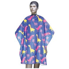 Парикмахерский пеньюар DEWAL Динозавры blue