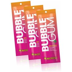 Комплект Soleo BUBBLE GUM Бронзатор с алоэ, медью и витамином 15 мл*3 шт