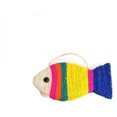 Игрушка Lilli Pet Sisal fish small для кошек, 25x13x2см