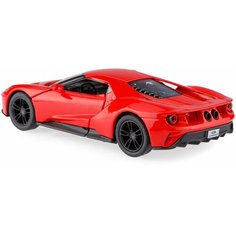 Детская игрушечная коллекционная металическая модель машинки игрушки Kinsmart "2017 Ford GT " (металлическая, инерционная) красный 1:38