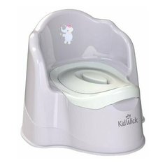 Горшок Kidwick "Королевский" (серый/темно-серый/белый с крышкой)