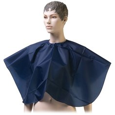 Пелерина для окрашивания DEWAL, нейлон, синяя 88х82см ,на крючках DEWAL MR-CN86103