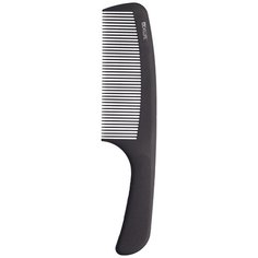 Расческа рабочая DEWAL серия SUPER thin с ручкой, широкая, черная 20,5см DEWAL MR-CF017