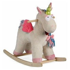Качалка мягкая Тутси "Единорог "Эльза" (бежевый, 10 фраз, музыка)