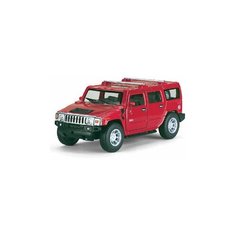 Детская игрушечная коллекционная металическая модель машинки игрушки Kinsmart "2008 Хаммер H2" (металлическая, инерционная) красный 1:40