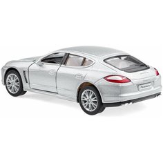Детская игрушечная коллекционная металическая модель машинки игрушки Kinsmart "Порше Panamera S" (металлическая, инерционная) серый 1:40