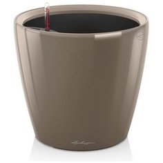 Напольное кашпо с автополивом LECHUZA Классико 50 LS, серо-коричневое, Д49,5 В46,5 см
