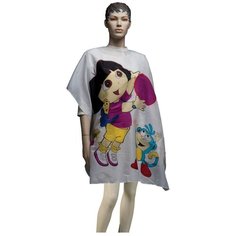 Парикмахерский пеньюар DEWAL Даша-путешественница разноцветный