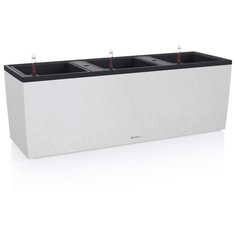 Кашпо Трио Стоун 30 Белый кварц все-в-одном Lechuza