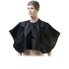 Пелерина для окрашивания DEWAL, нейлон, черная 88х82см, на крючках DEWAL MR-CN86105